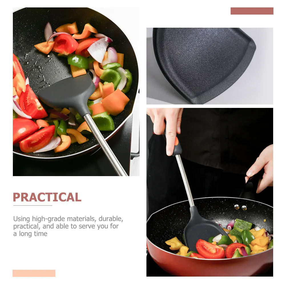 

Silicone Spatula Set Household Wok Reusable Cooking Utensils Ergonomic Turner Silica Gel Kitchen