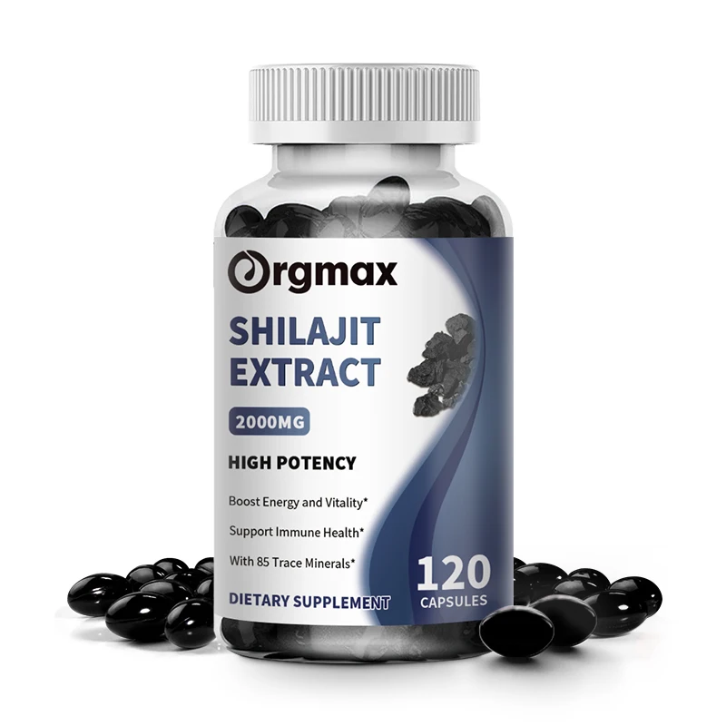 Himalayan Pure Original Shilajit Extract Capsules 85+ Trace Minerals&Fulvic Acid Energy&Hormone Balance Gluten Free Supplement