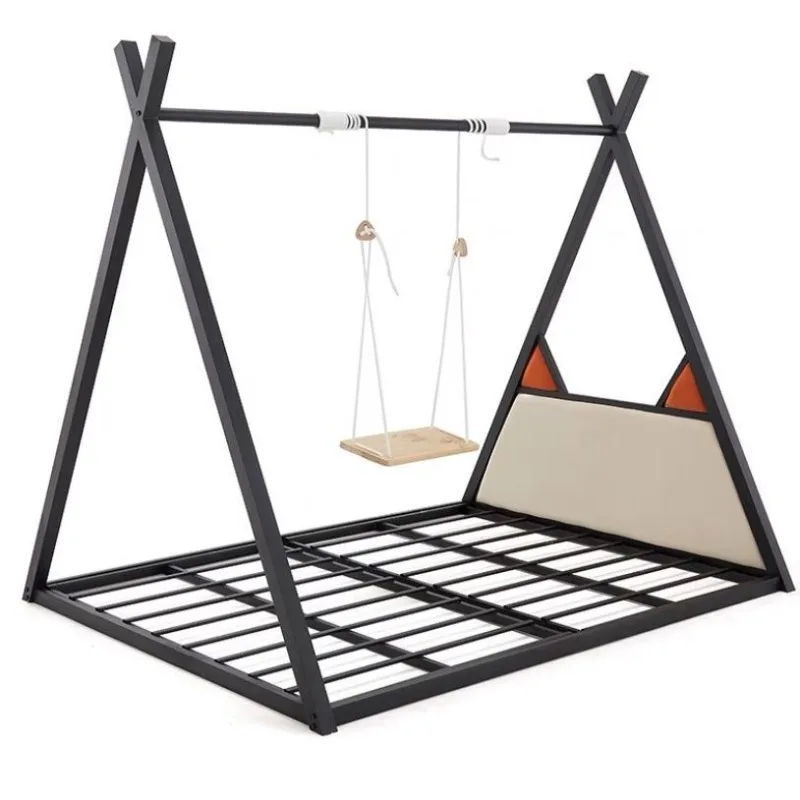 

Wrought iron bed Modern simple 1.5 meters 1.2 children's bed Double single bed