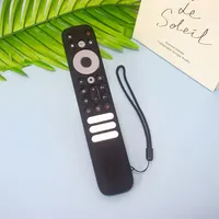 Silicone Remote Control Cover with Lanyard for TCL RC902V FMR1 Anti Slip Shockproof Design Full Protection