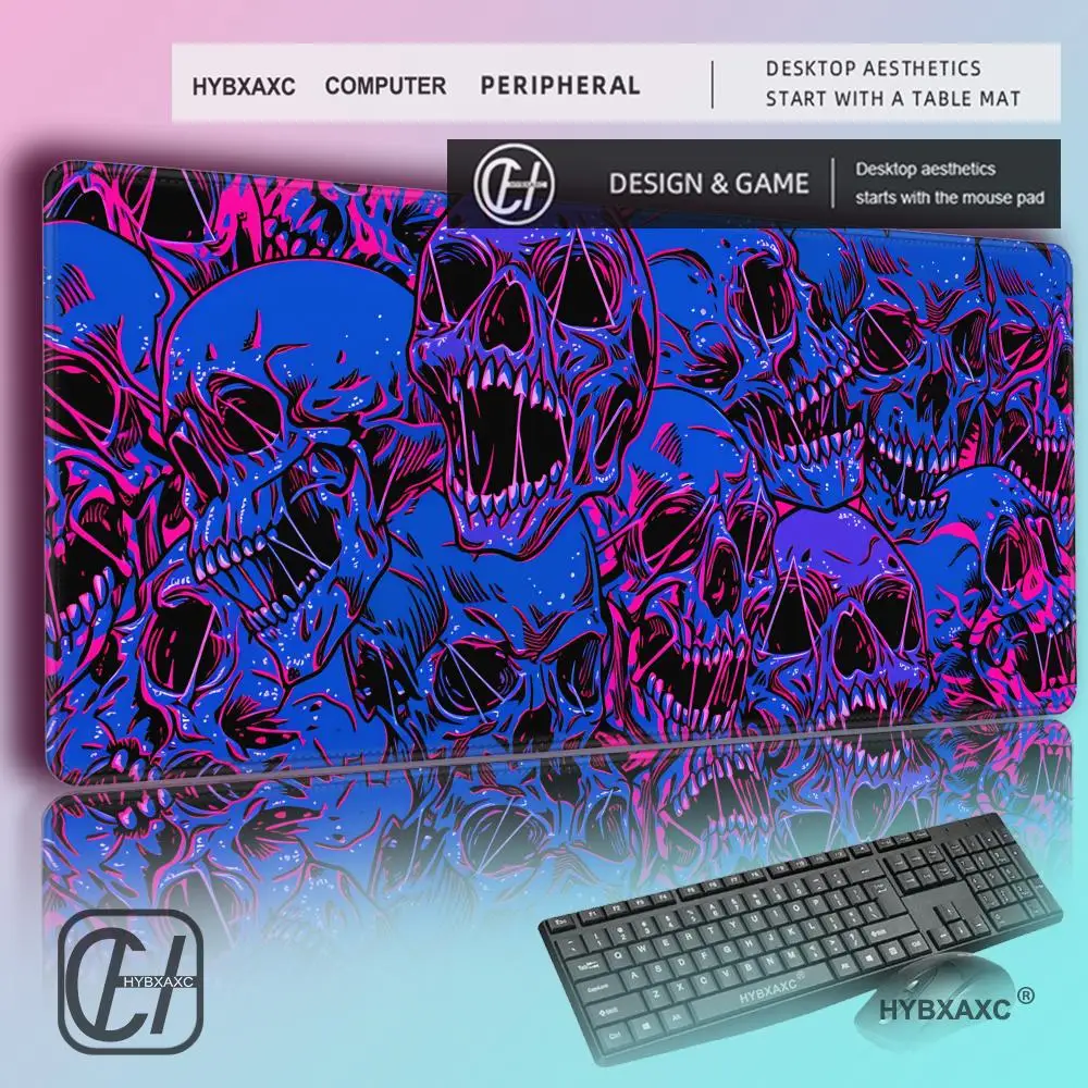 

HYBXAXC Gothic Style Dark Large Mouse Pad, Abstract Gaming Desk Mat, Non-Slip Keyboard Pad for PC