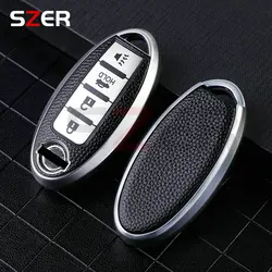 3 4 buttons Car Key Case Cover for Nissan Leaf Micra Qashqai J11 J10 X Trail T32 Versa Note Patrol Key Fob Cover Accessories