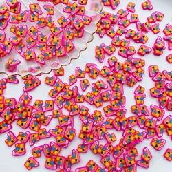 50g/Lot Hot Selling Polymer Clay Miniature Shoes Sprinkle, Candy Slice for Crafts Making, Phone Deco, DIY