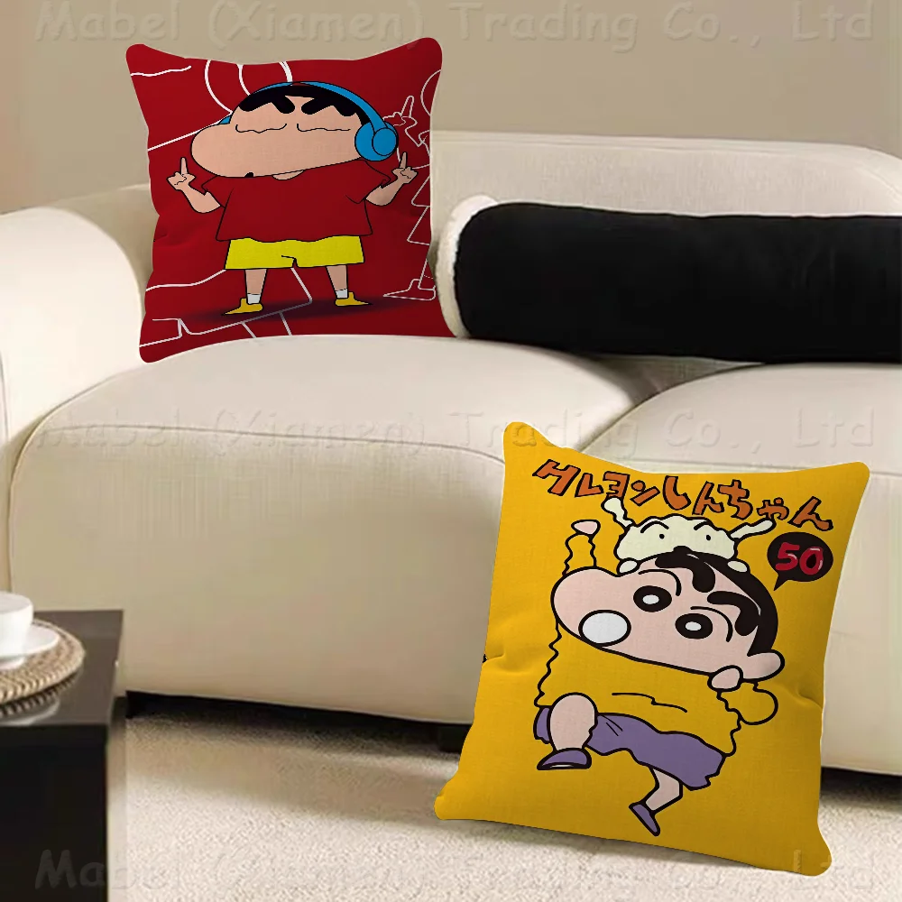 C-Crayon S-Shin-chan Personalized Pillow Cover Kids Bedroom Wild Party Decor Pillowcase Kid Birthday Shower Gift