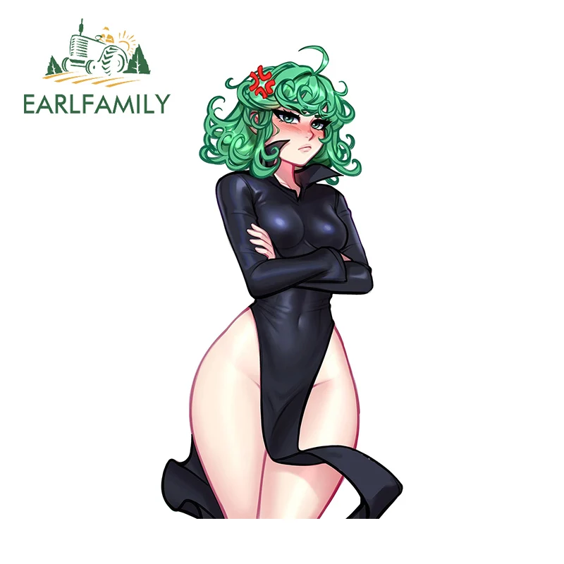 

EARLFAMILY 13cm X 6.6cm For Sexy Tatsumaki Personality Car Sticker Occlusion Scratch Decal Car Door Protector NSFW Graphics