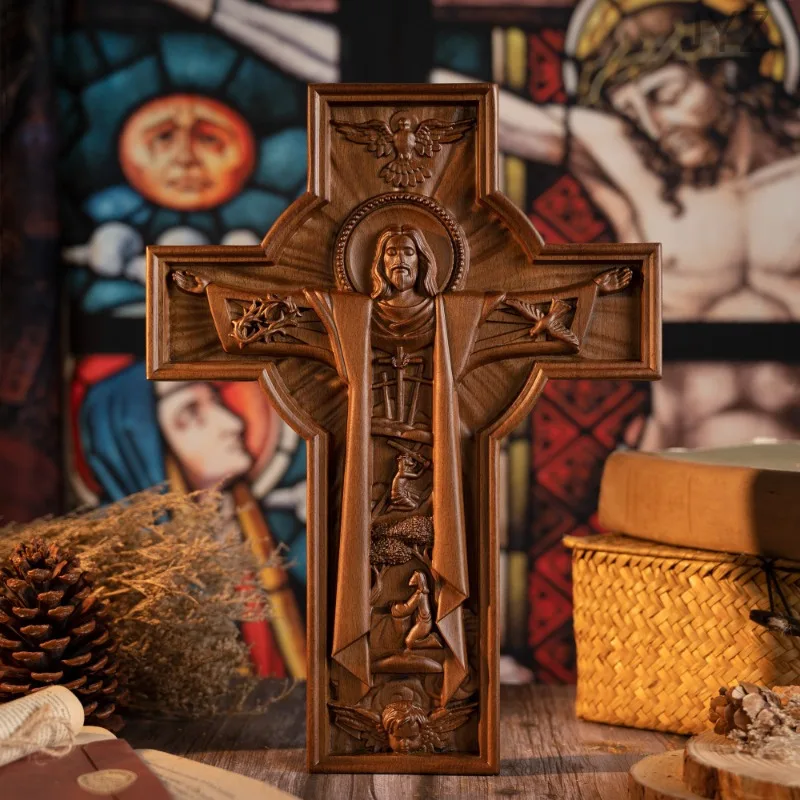 wooden-easter-catholic-cross-jesus-statue-interior-wall-decoration-religious-baptismal-gift