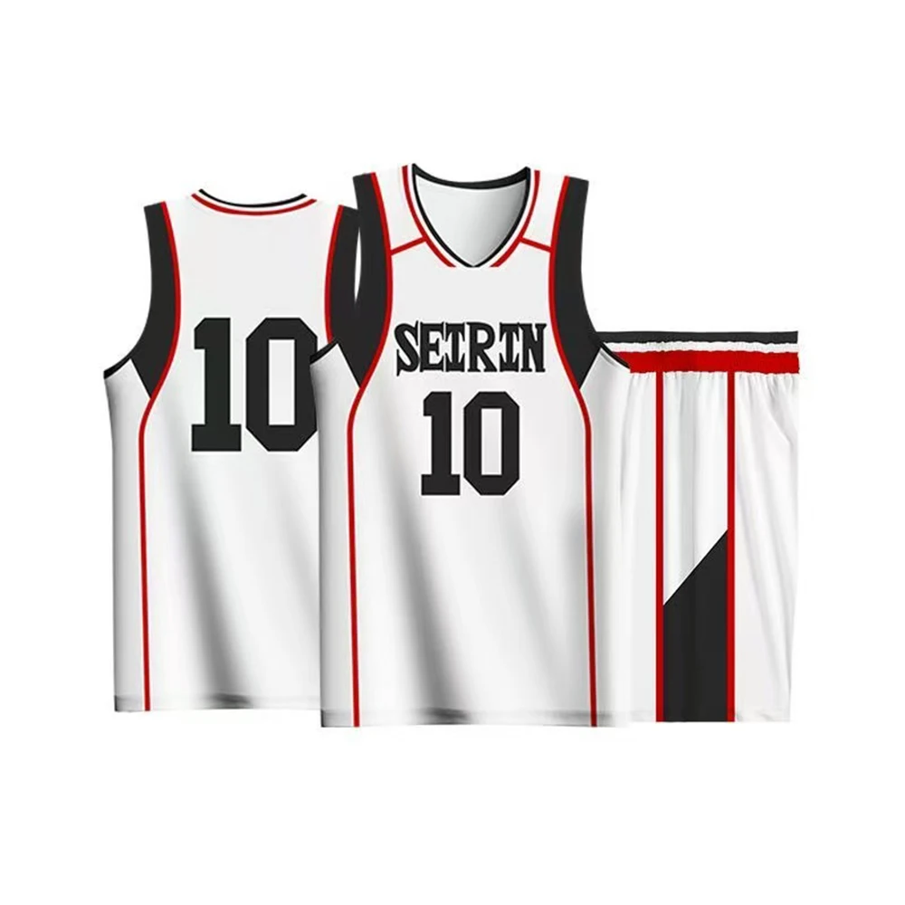 Kuroko Tetsuya تأثيري أنيمي Kuroko لا سلة تأثيري حلي شعر مستعار Kagami Taiga جيرسي سيرين كرة السلة 10 11 جيرسي ملابس رياضية