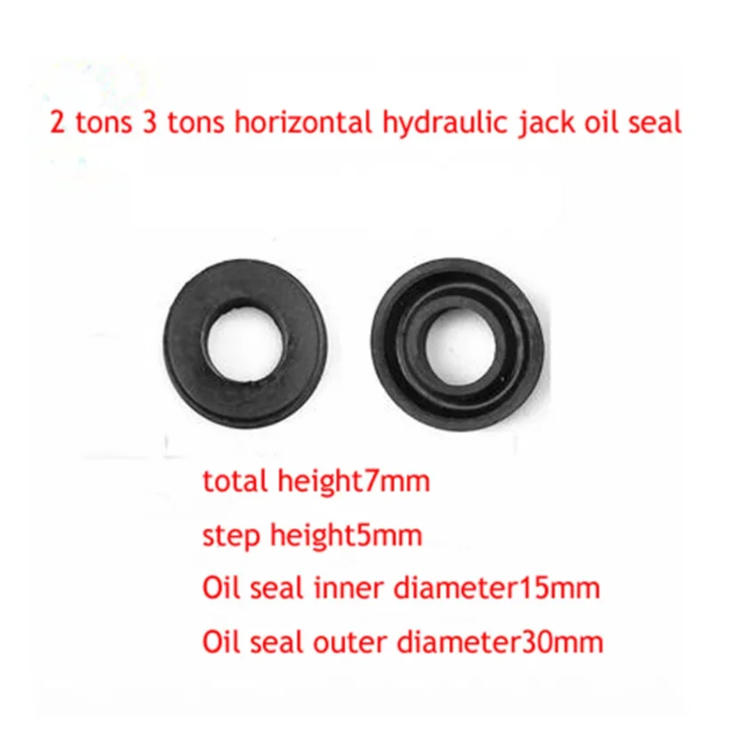 2 Tons 3 Tons Horizontal Hydraulic Jack Accessories Oil Seal Sealing Ring Soft Rubber Oil Seal 1Pair