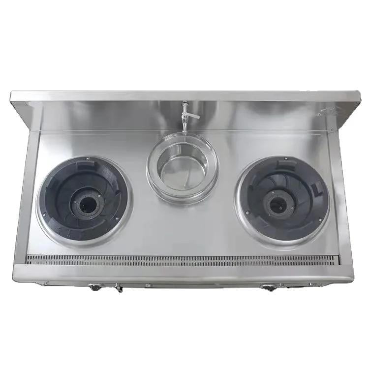 Wholesale Commercial High Quality Kitchen 2 Burners Gas Cooking Stove for Restaurant Thickness Stainless Steel