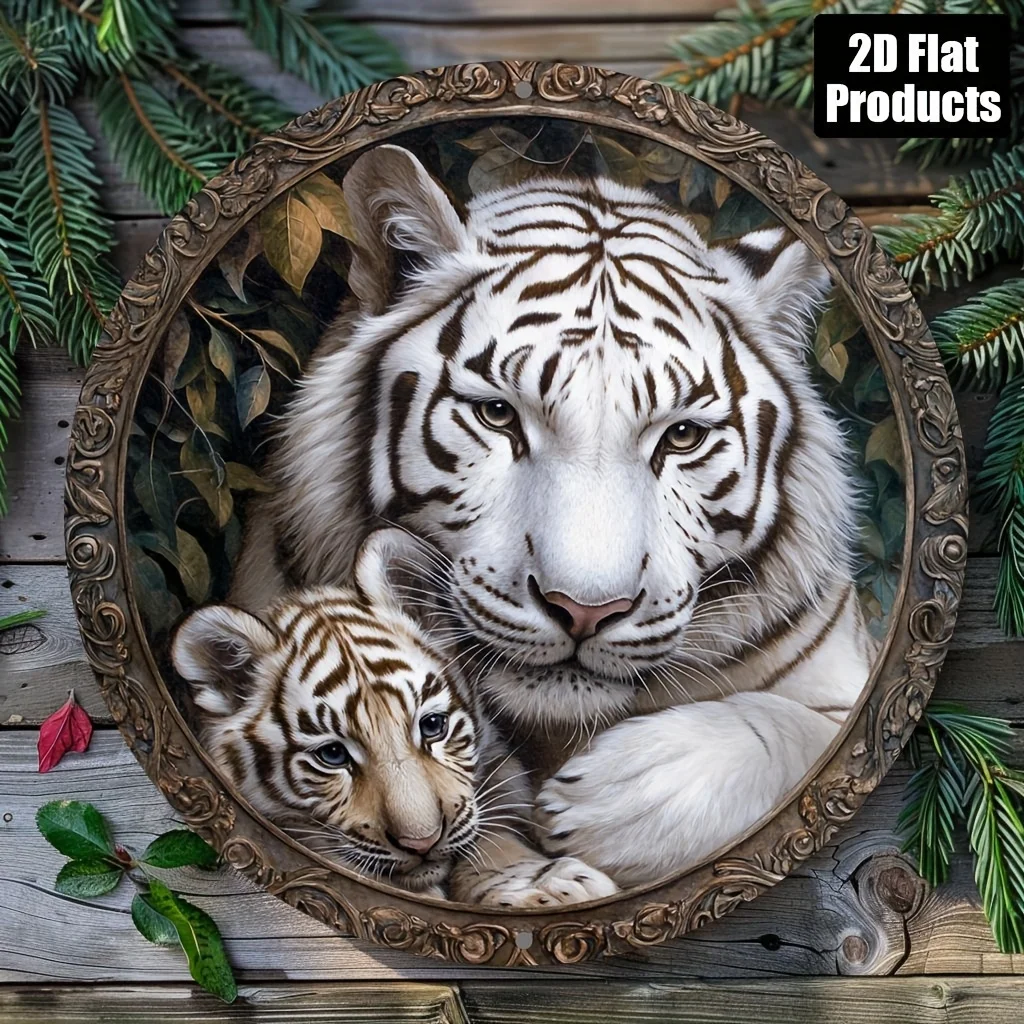 Rustic Round Metal …