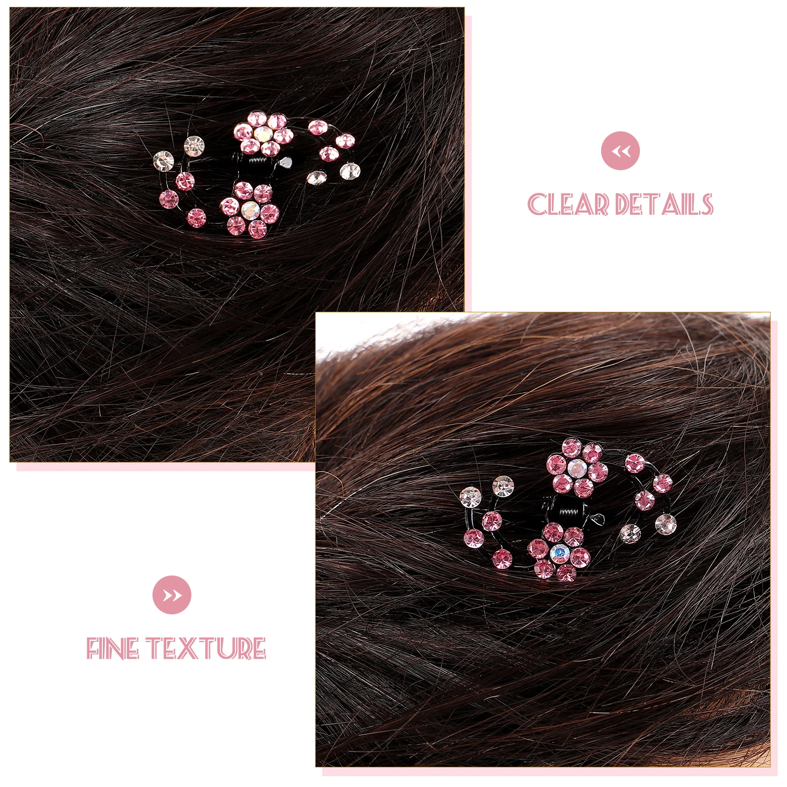 

6 Pcs Plum Hair Clip Comfortable Accessory Cute Accessories Pins The Flowers Special Occasion Clips Decorative Children's