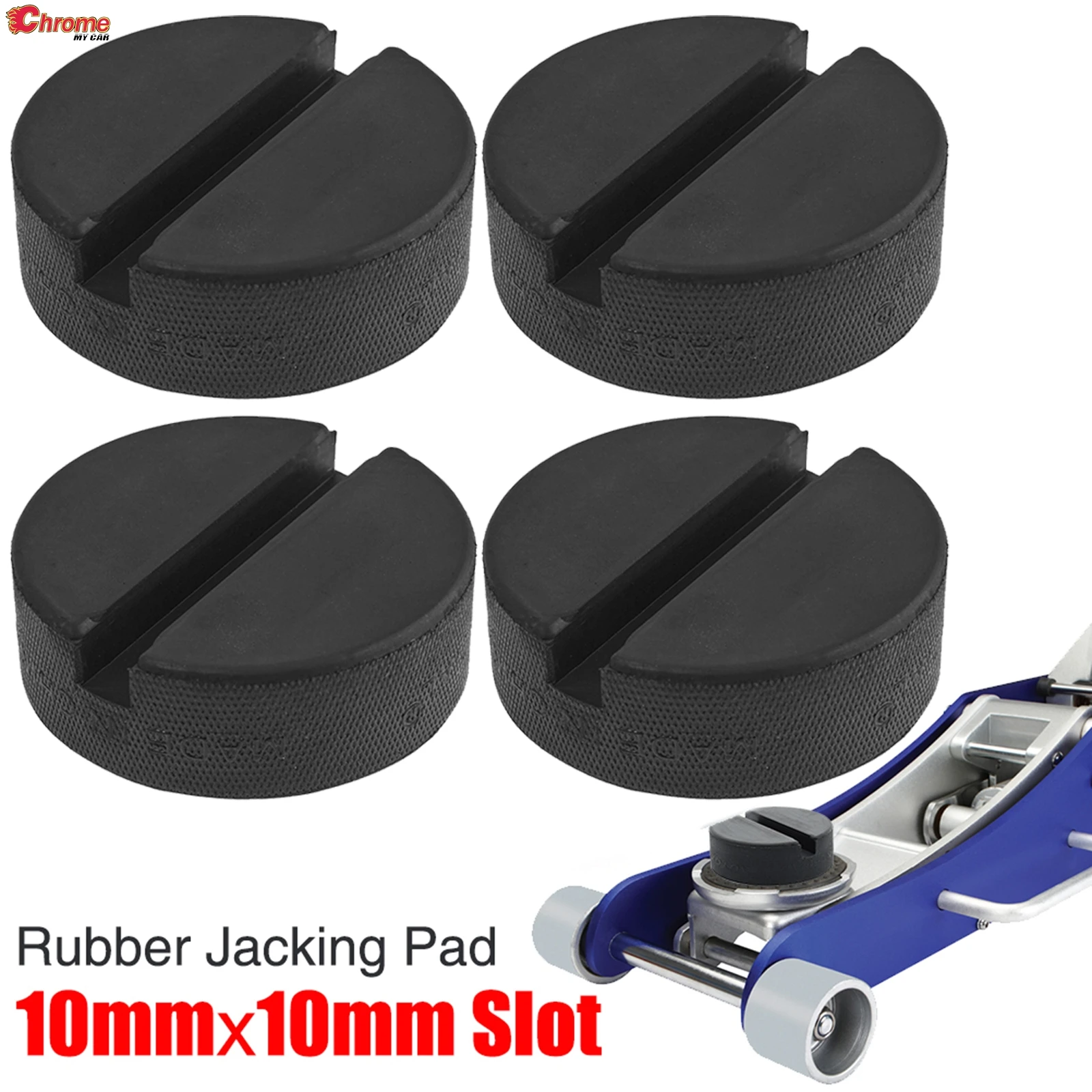 4x Slot Rubber Jack Pad Support Pinch Weld Slotted Floor Frame Rail Adapter Car Removal Repair Tool For Ford Renault Opel Seat