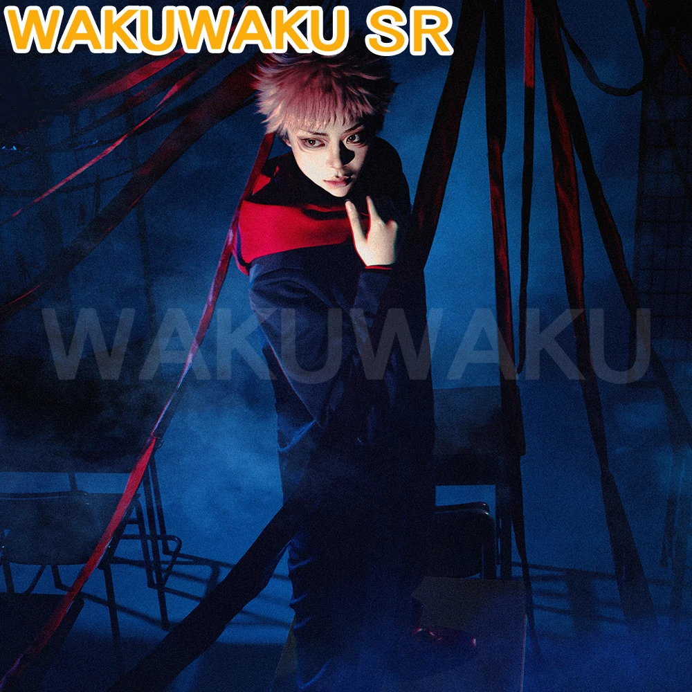 

Yuji Itadori костюм аниме дзюдзюцу кайсен косплей S-3XL WakuWaku-SR Yuji Itadori мужская школьная форма плюс размер