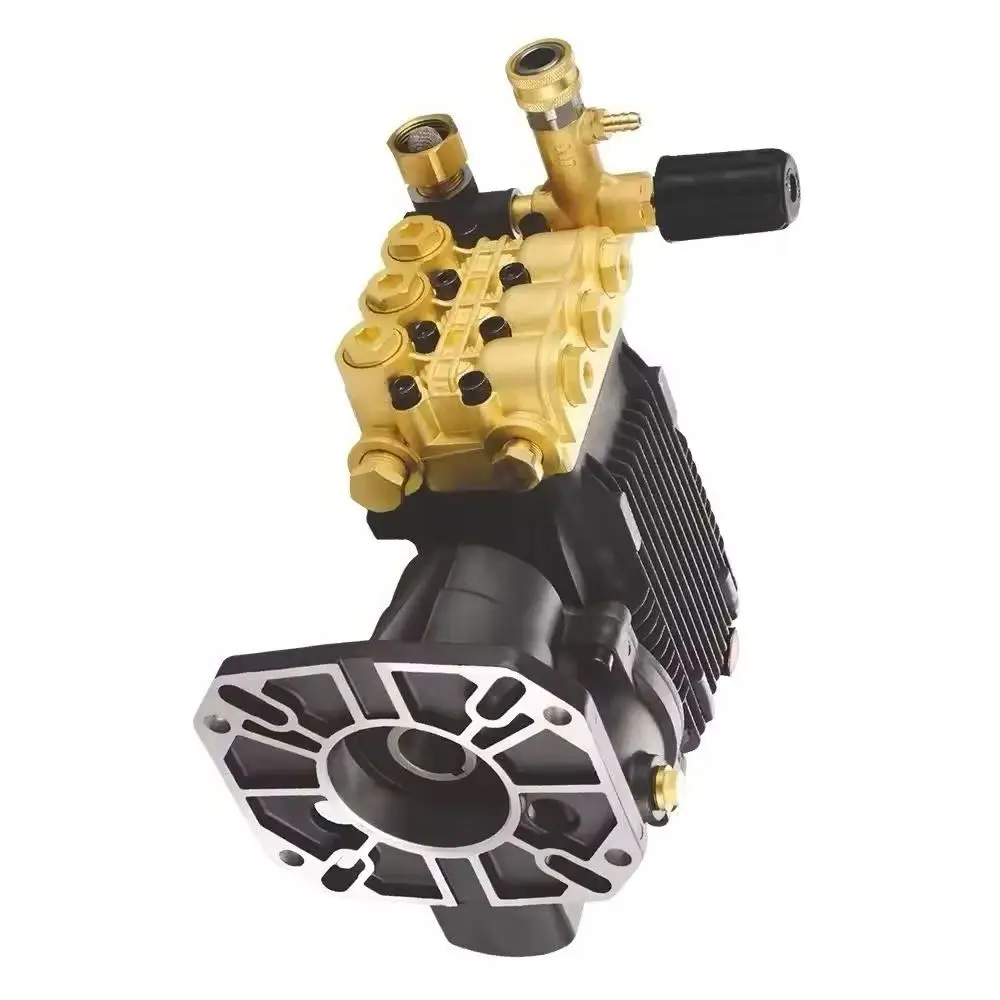 High Pressure Washer Brass Piston Pump DBD-G2 Triplex Plunger Pump 248Bar 3.8-4.4GPM Shaft 25.4mm for Oil Fuel Washing Machine