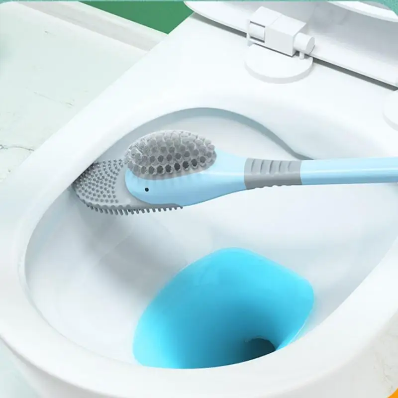 Bathroom Toilet Brush Duck Shape Toilet Scrubber Bathroom Toilet Brush Set Toilet Cleaning Brush Quick-Drying For Home Hotel