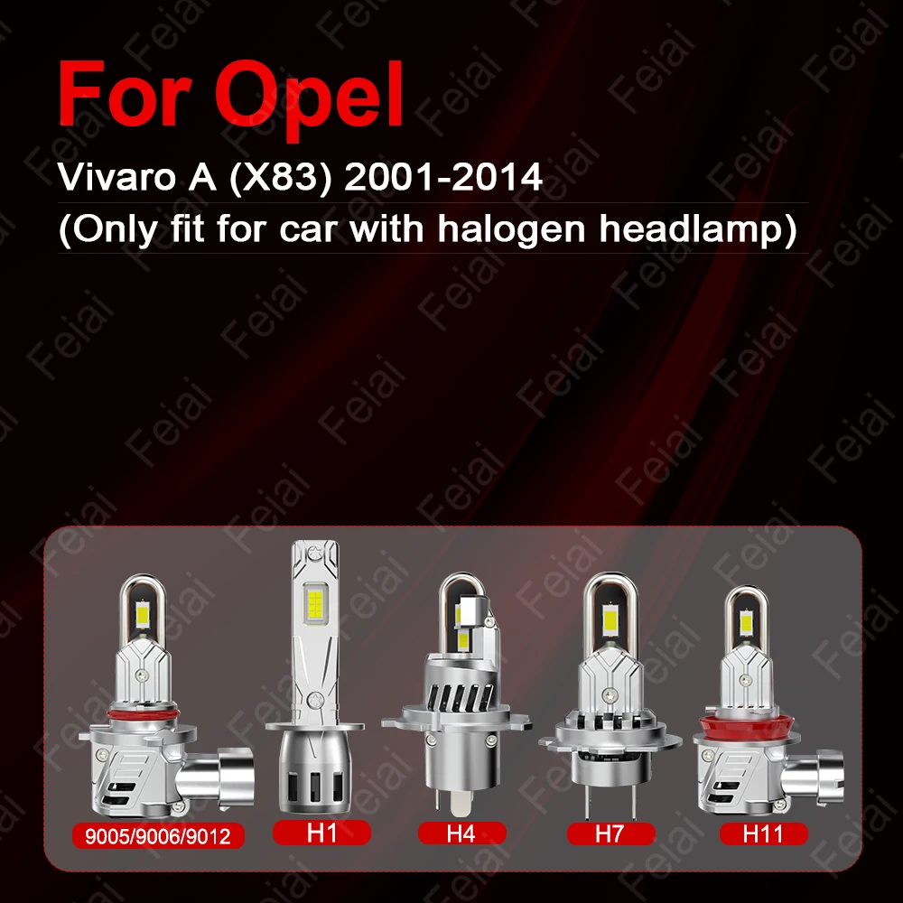 Picture 3: For Opel Vivaro A Headlight LED Bulb Vivaro Accessories LED Car Headlight Auto Headlamp 2001-2007 2008 2009 2010 2011 2012-2014