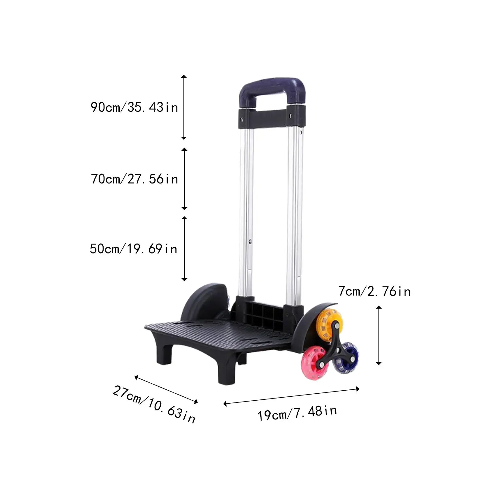 Picture 7: Backpack Trolley Compact Smoothly Luggage Cart for Bags Boxes Travel Luggage