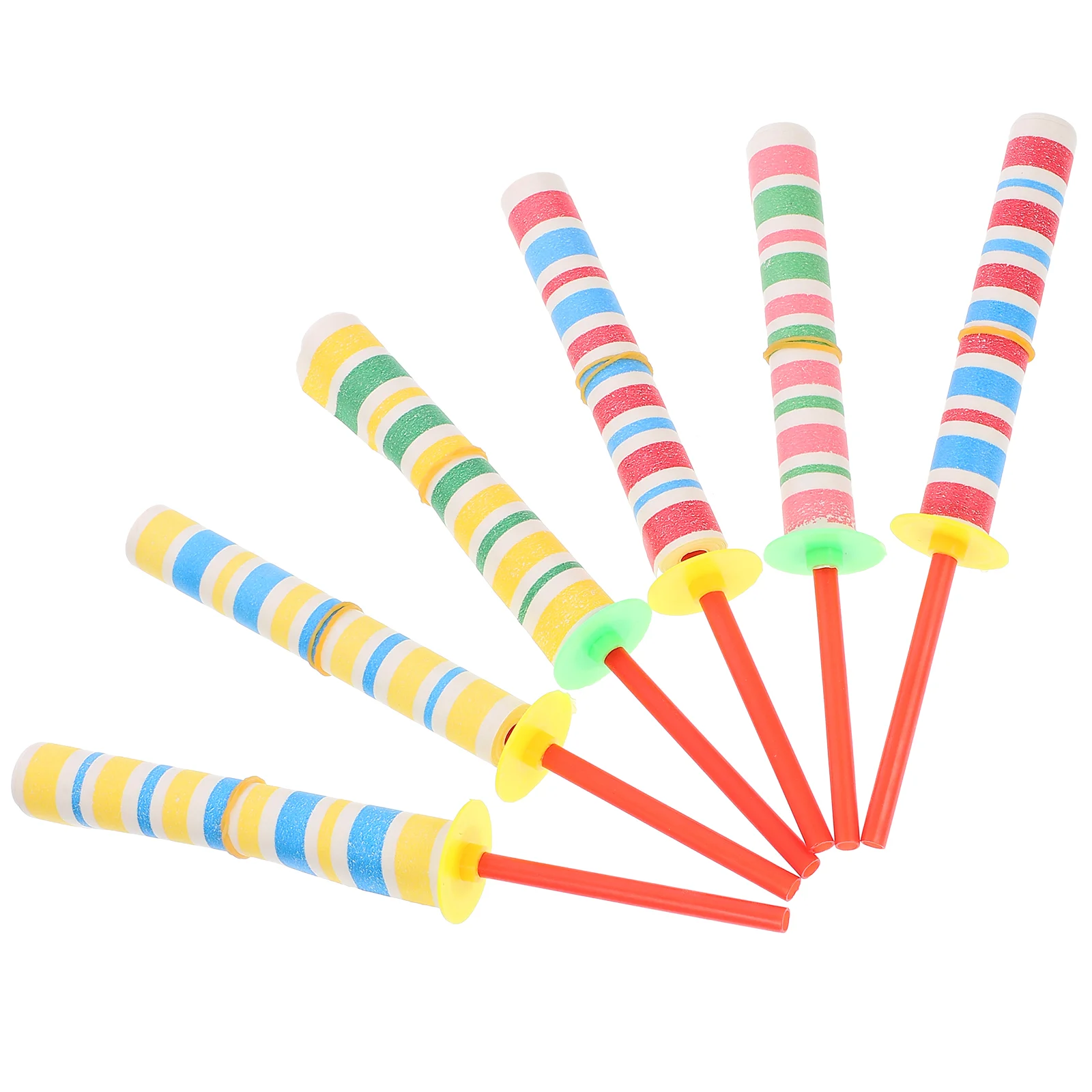 6pcs Paper Sword Flickers Funny Toy Party Favor Gift Prizes For Kids Children (Random Color)