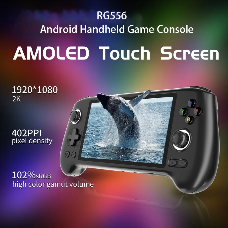 Rg556 Android 13 System Handheld Retro Ps2 Supports Touch Screen Handheld Game Consoles Such As Genshin Impact King Glory Psp