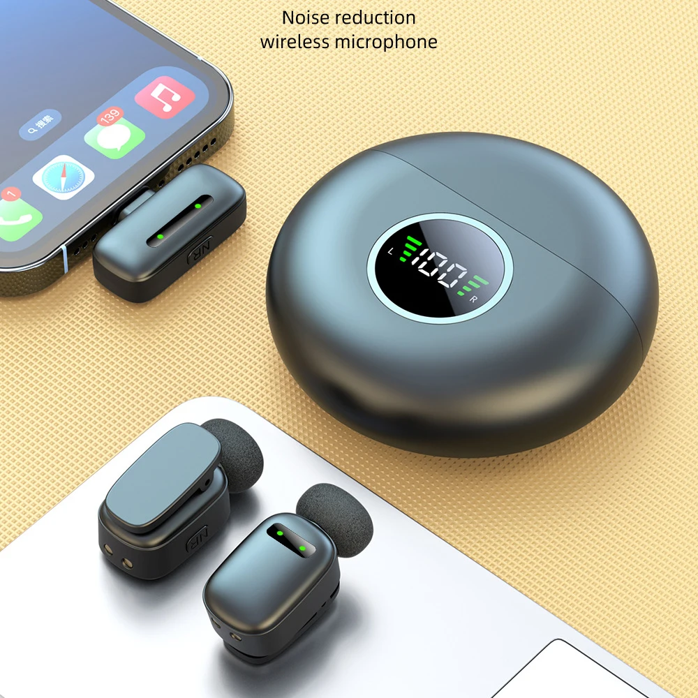 1대 2 무선 라발리에 마이크, Type-C 연결, 스 - Smart Noise Reduction Lapel Microphone 리뷰 및 가격
