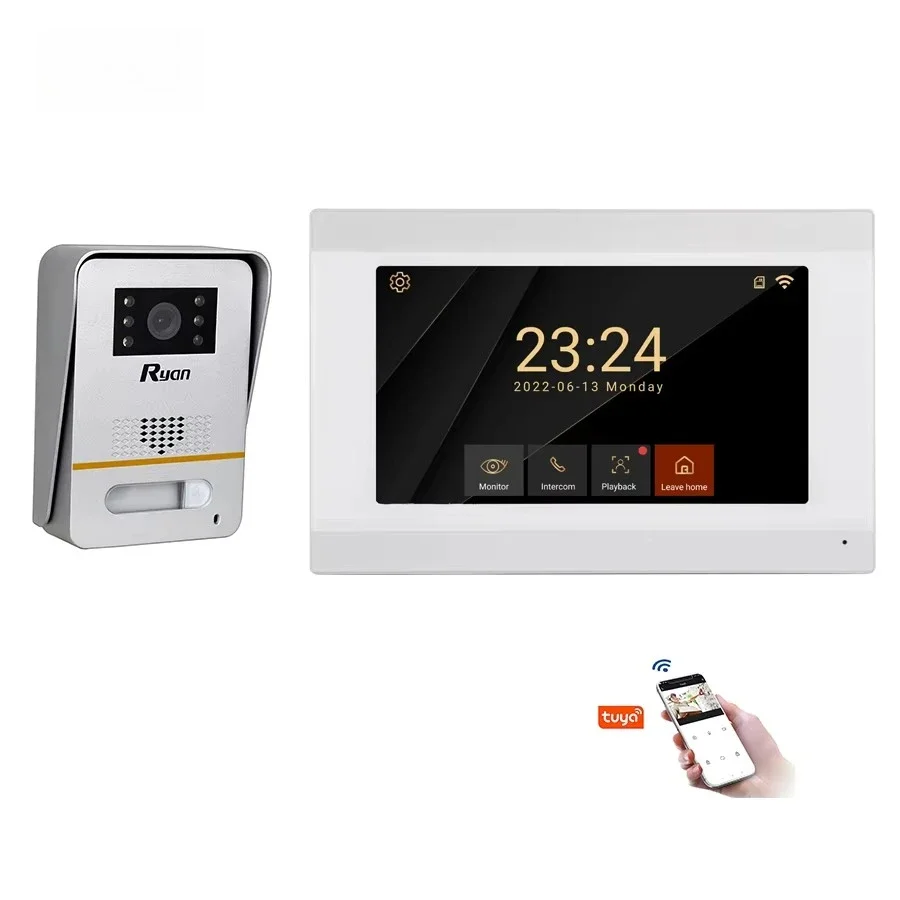 New Hot Sale 2-Wire IP Intercom System 1080P  WIFI Video Door Phones Smart Touch Screen Monitor