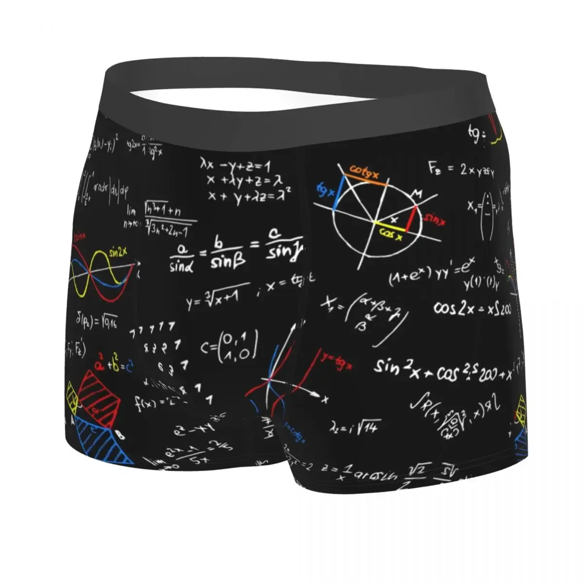 Geek Physics Equations Underwear Men Stretch Math Science Teacher Boxer Briefs Shorts Panties Soft Sexy Underpants For Homme