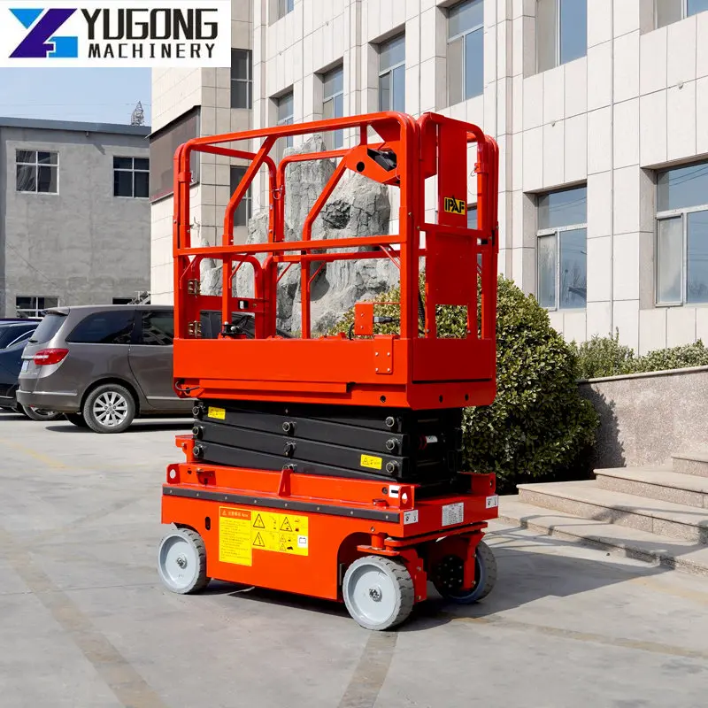 Aerial Work Platform14M Self Propelled Scissor Lifter Electric Scissor Lifts Moving Aerial Work Platform Mobile Hydraulic Lift