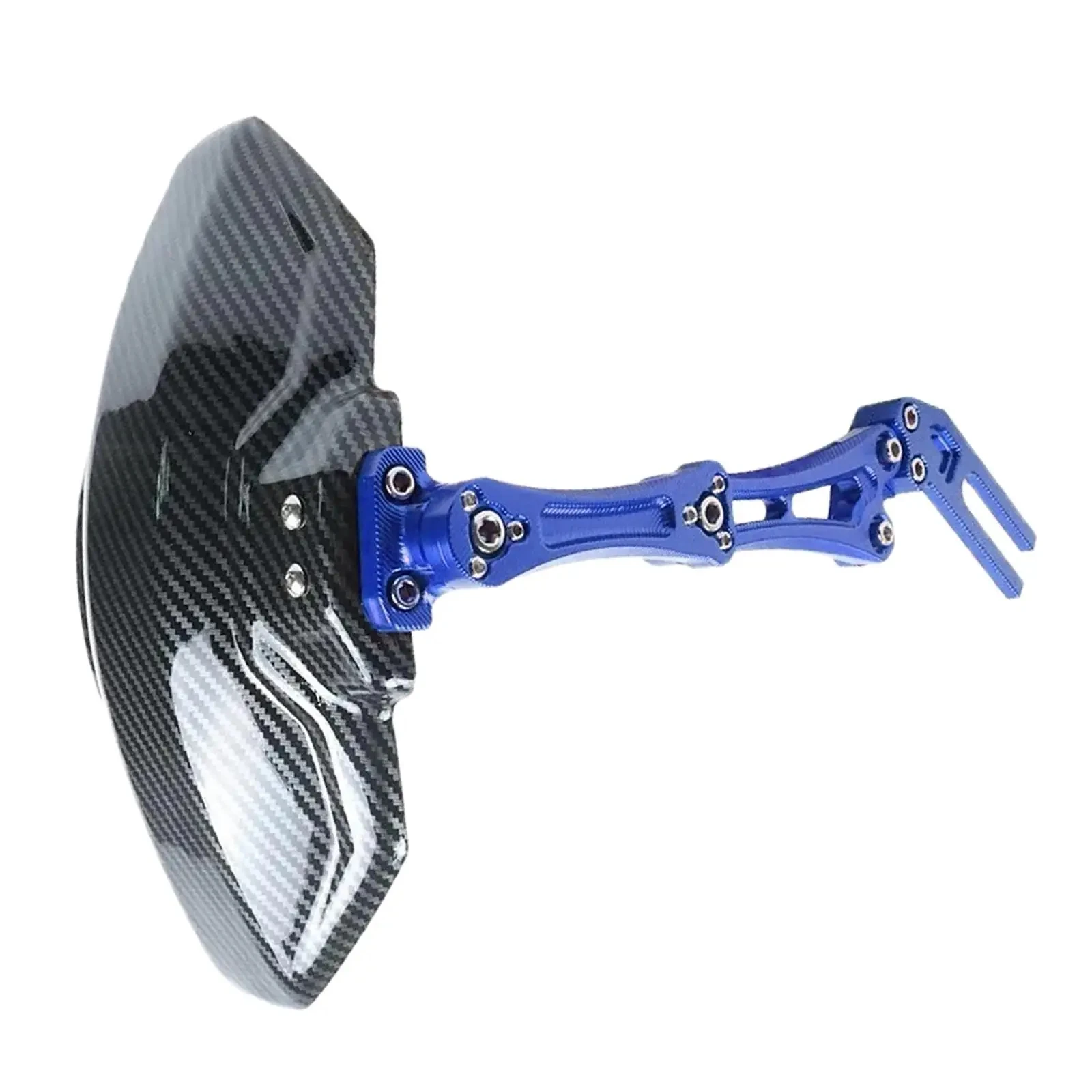 Roda traseira da motocicleta Fender Mudguard, imitação ajustável, fibra de carbono, liga de alumínio, Universal Estender, Extender, acessórios