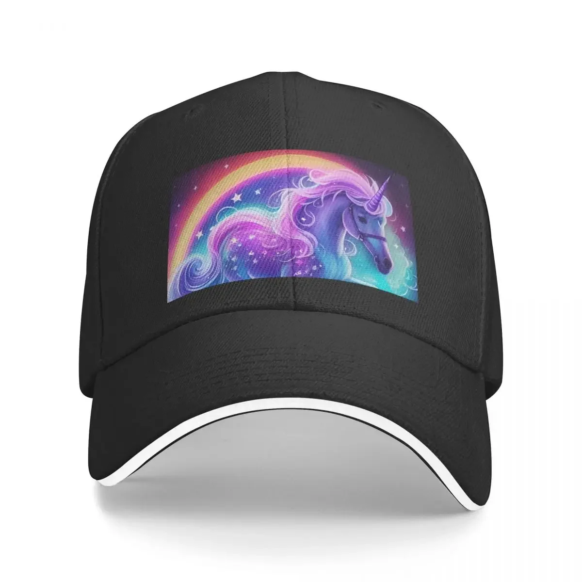 Adorable Purple Unicorn Baseball Cap black Anime Hat hard hat Hat Beach Sun Hats For Women Men's