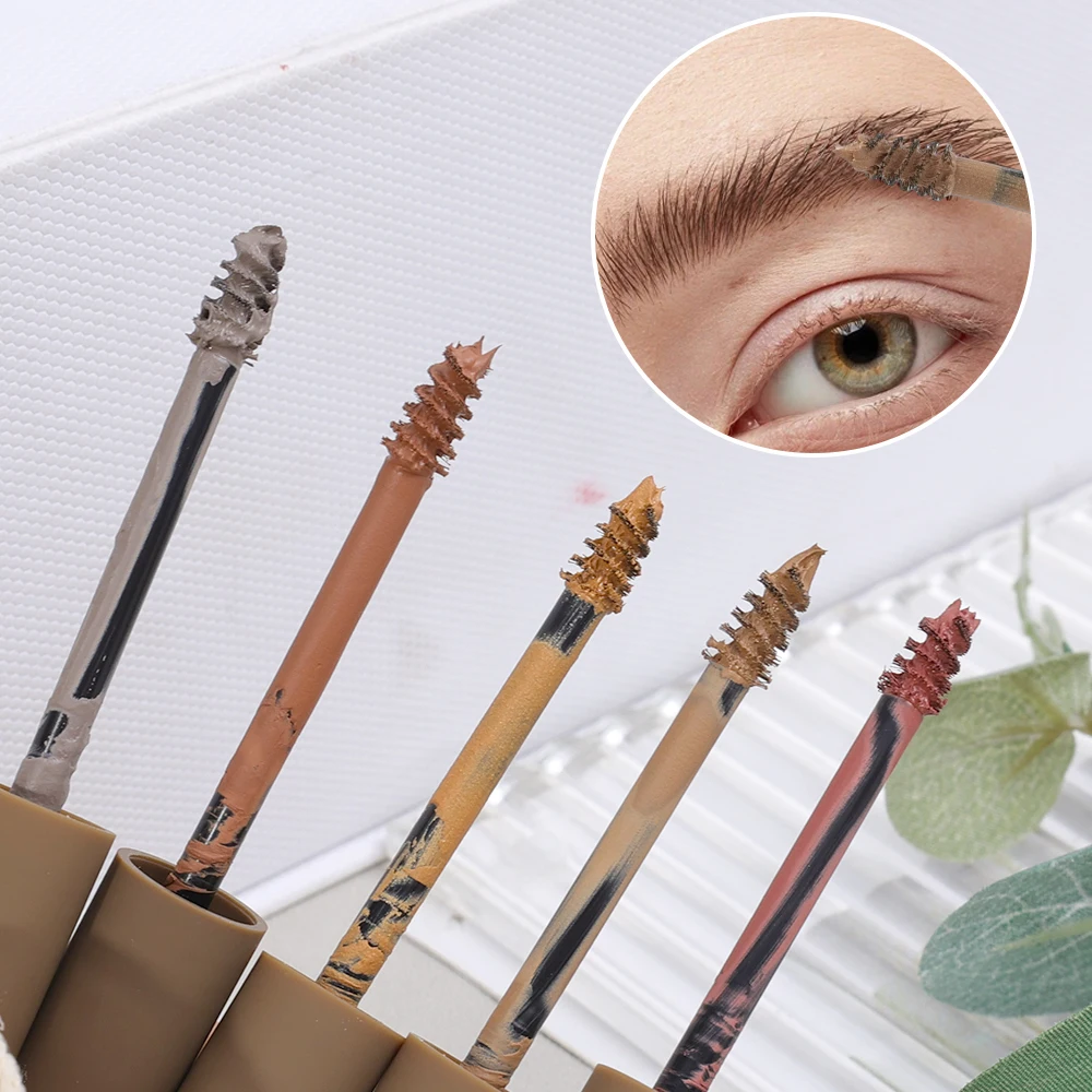 Liquid Eyebrow Cream Gel Enhancers Waterproof Long Lasting Natural Dyeing Brow Tinted Gel Cream Mascara Women Makeup Cosmetics