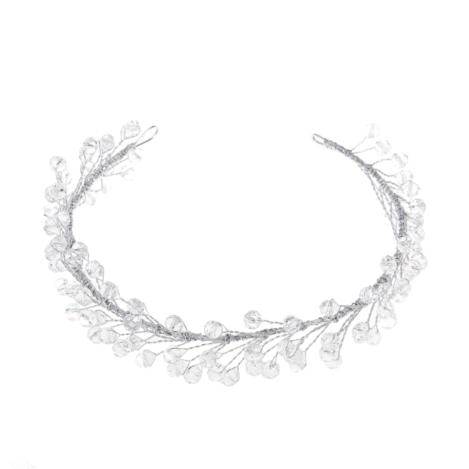 

Bride Soft Chain Headdress Crystal Headpiece Beauty Hair Decoration for Bridesmaid Wedding Party Balls