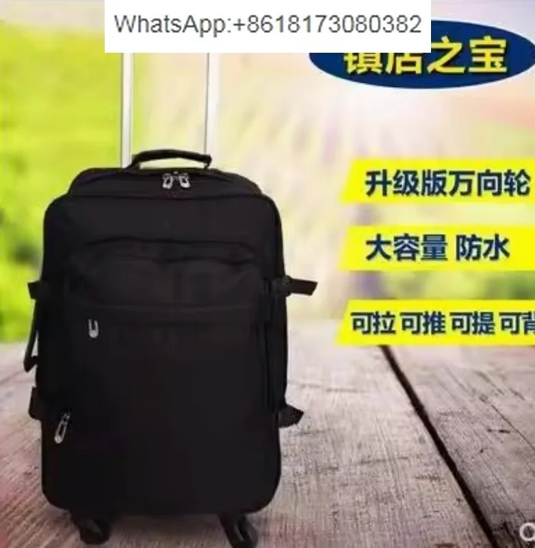 Backpack, luggage, travel bag, large capacity for business trips abroad, suitcase, swivel wheel