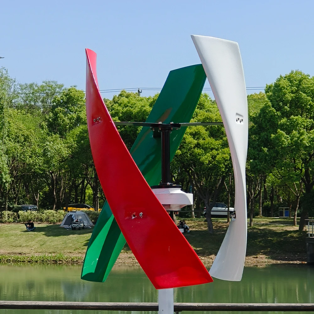 10KW CE Approved Vertical Axis Wind Turbine 12V 24V 48V 3-Phase Generator