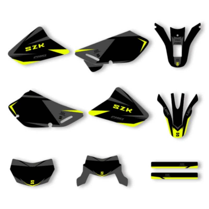 

Powerzone Custom Team Motorcycle Graphics Decals Stickers Kit For SUZUKI DR650 DR 650 1996-2021