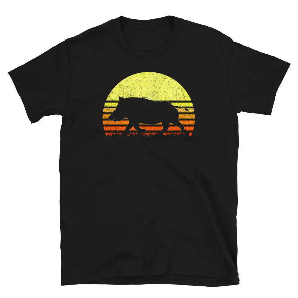 Wild Hog Hunter Shirt Retro Vintage Sun Boar Pig Hunting Tee T-Shirt Anime Graphic T-shirts Y2K Tops Unisex Summer Short Sleeve