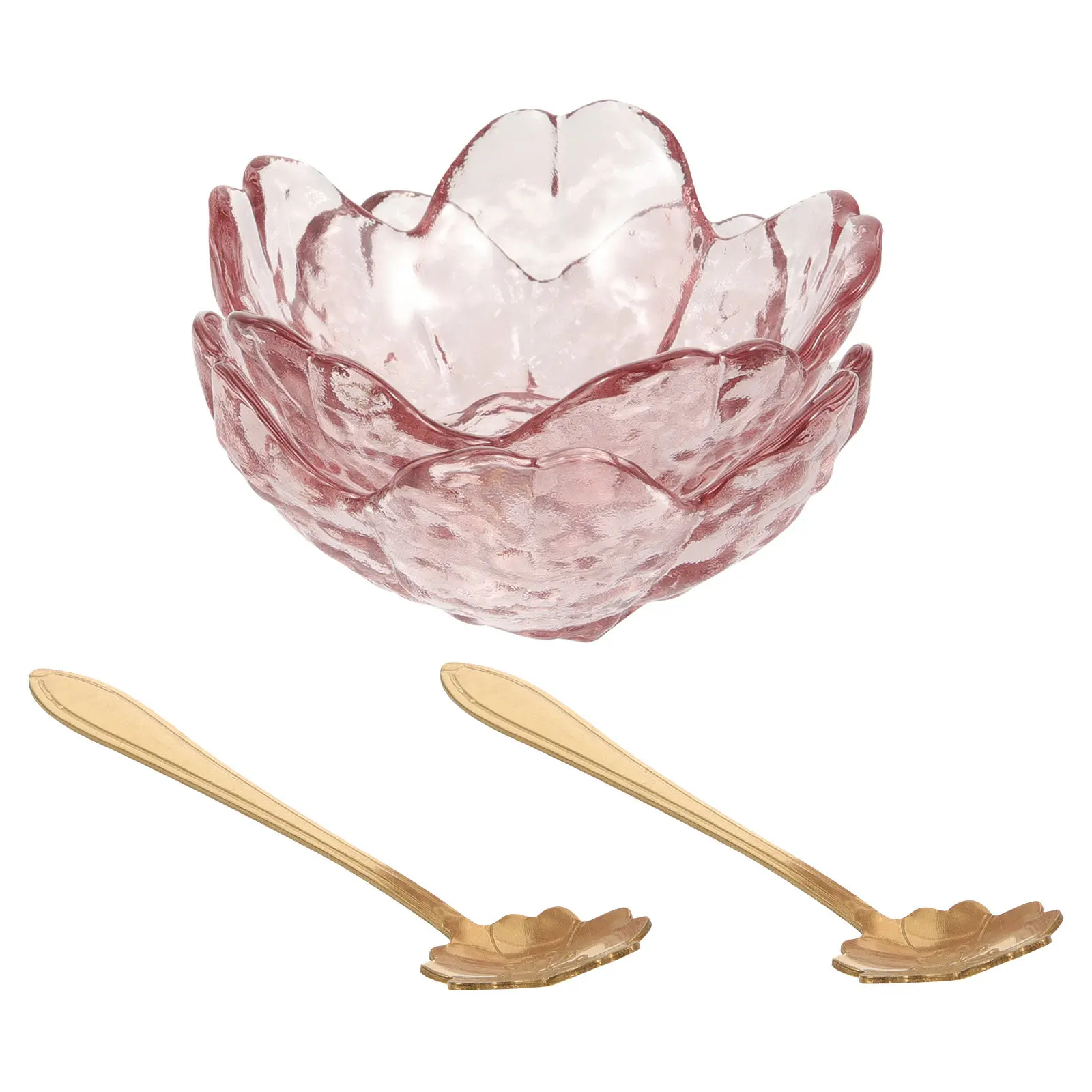 

2Sets Essential Oil Bowl Compact Size Easy Storage Pink Mixing Bowls for Aesthetician Facial Care Spa Oil Blending Tools