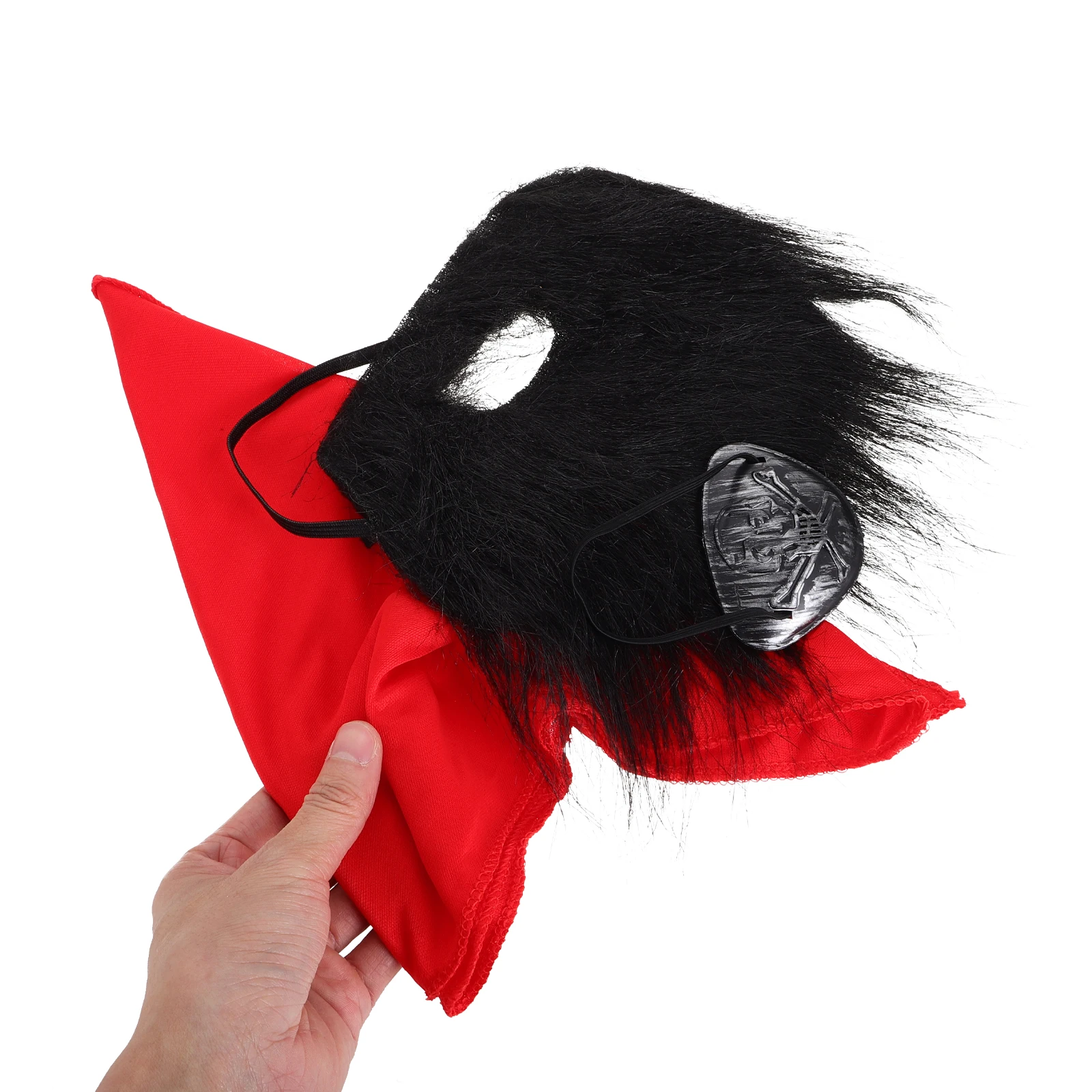 1 conjunto 1 conjunto de acessórios de fantasia decorações de festa de halloween fornecimento de cosplay com remendo de olho bigode bandana adulto