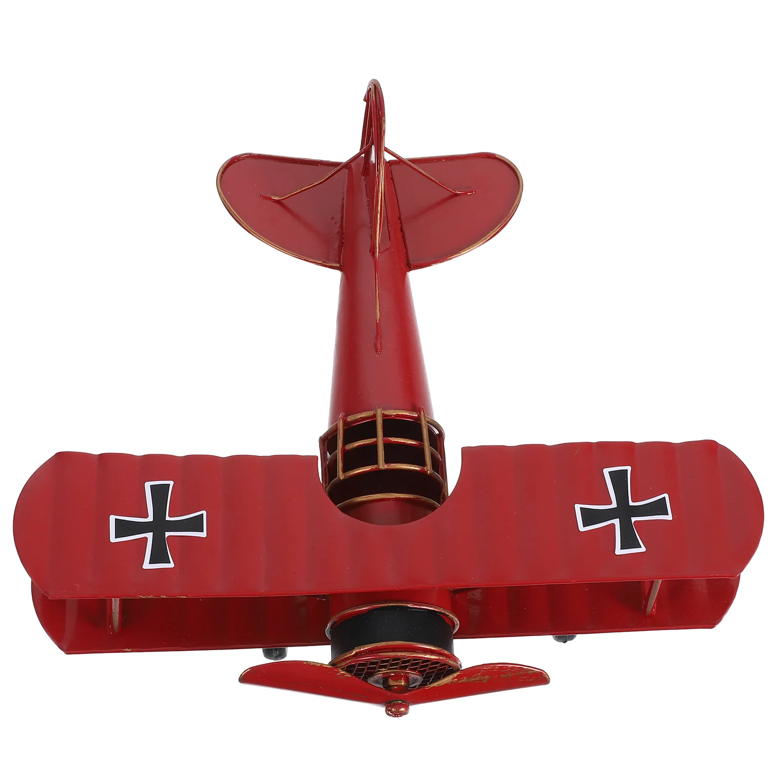 

Retro Decor Iron Metal Plane Vintage Handicraft Wrought Aircraft Models Airplane Red