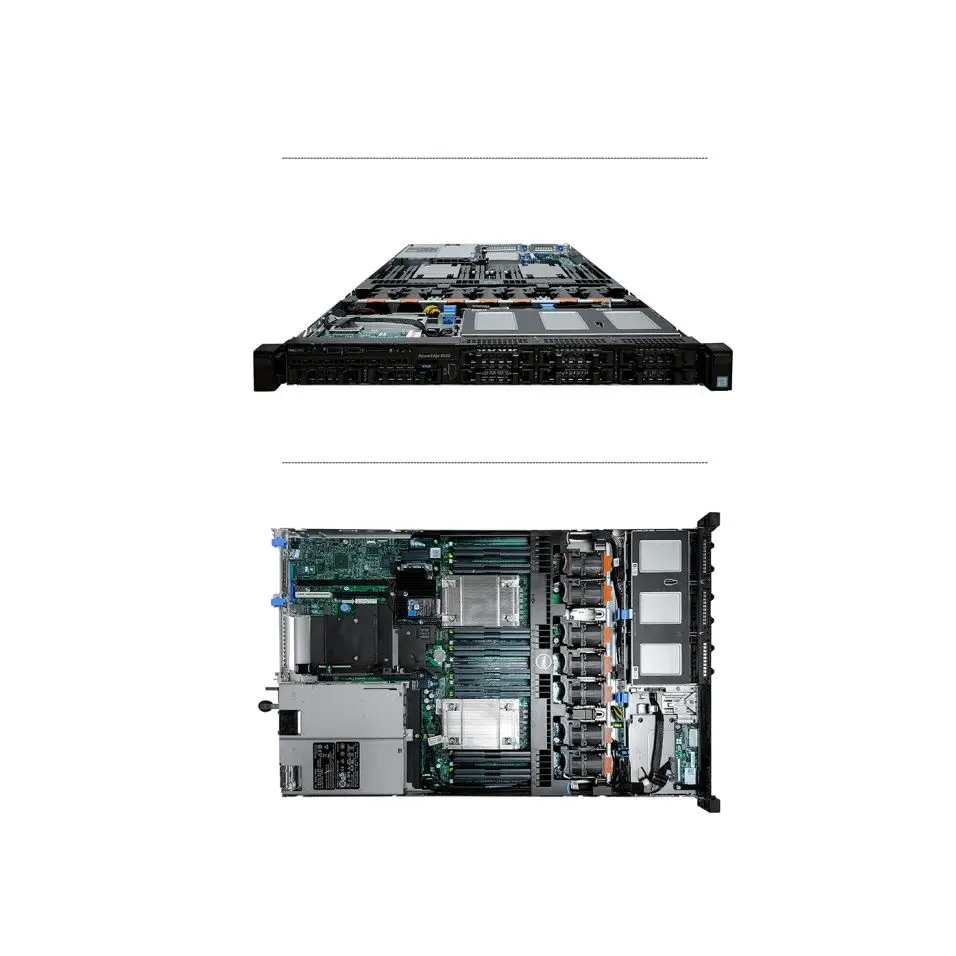 

R630 Dual 1U Rack Silent Server Data Storage Virtual Machine Multi-open ERP Host