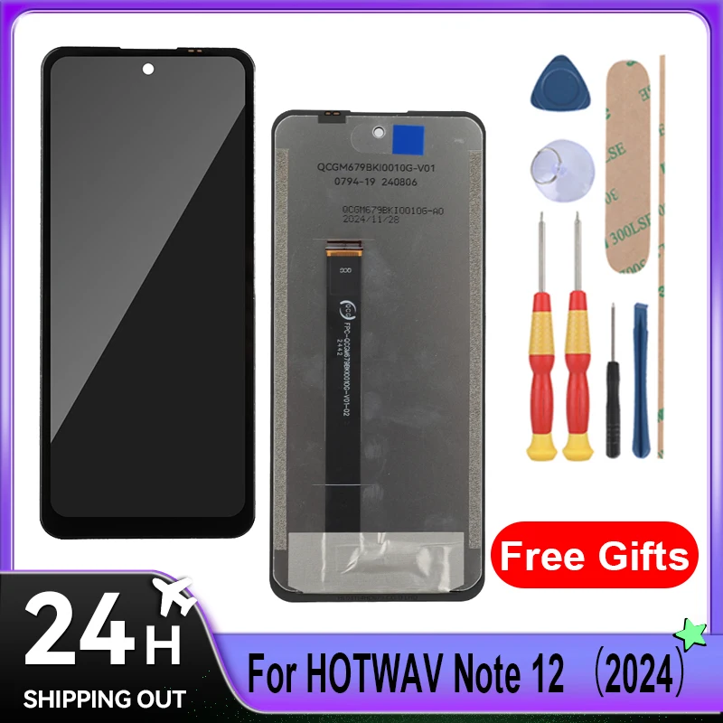For HOTWAV Note 12(2024)/Note 18 GT/Note 18 Pro/LCD Display + Touch Screen Full Assembly Tablet PC Replacement Parts With Tools