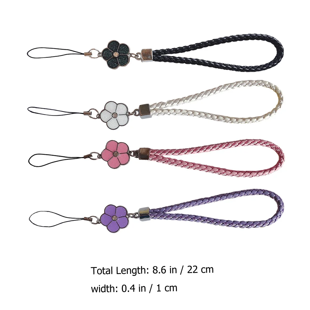 4 Pcs Phone Lanyards Keychains Wear Resistant Decorative Replacement Chains for Bags Phones Keys Work Cards Cover Strap Badge