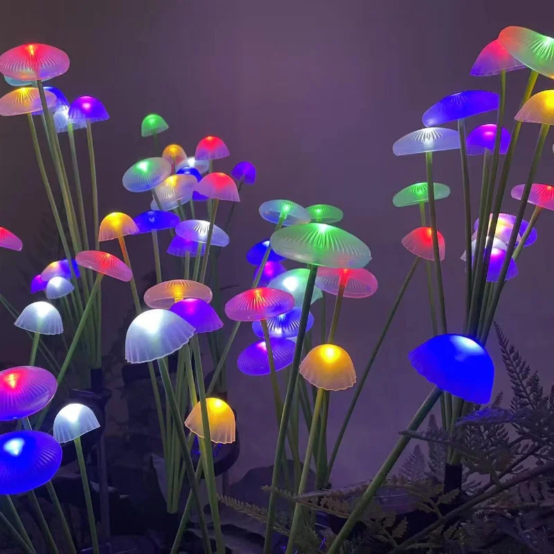 

Solar Garden Lights Outdoor Mushroom Stakes Light Outdoor Waterproof Swaying Decorations Lamp for Patio Yard Pathway Christmas
