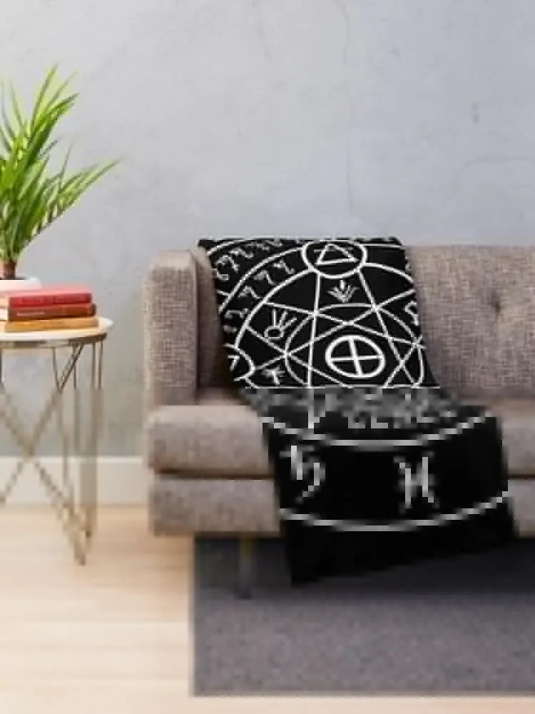 Alchemical Sigil Throw Blanket manga Kid'S Soft Beds Blankets