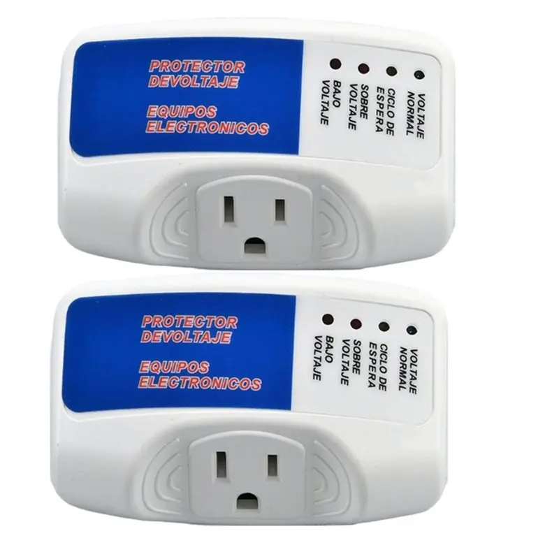 

ABMR-2 Pcs Surge Protector Home Appliance,Single Outlet Power,Voltage Brownout Outlet Surge Refrigerator US Plug