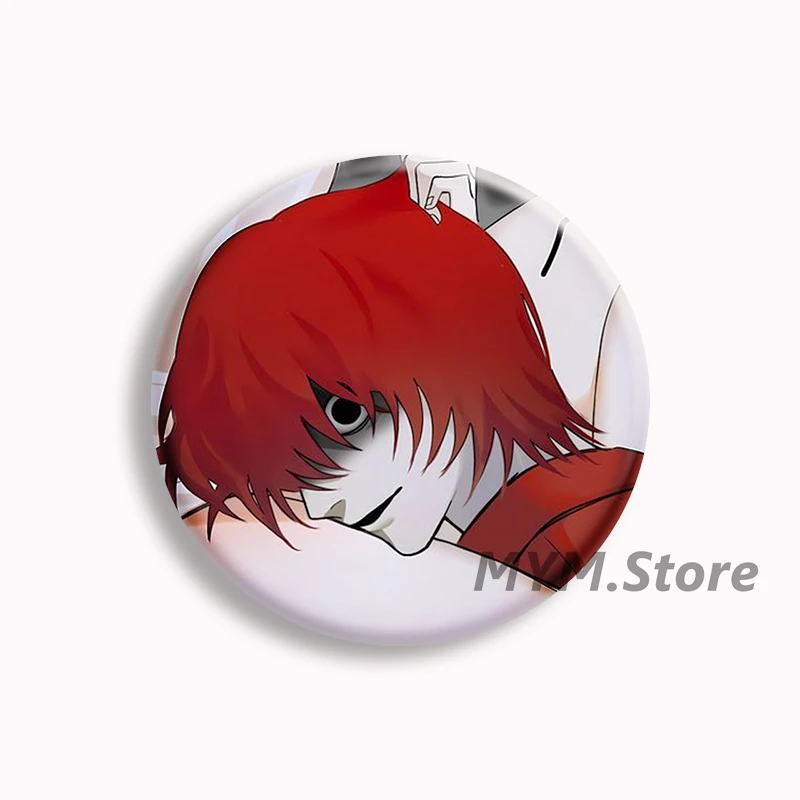 Homicipher Mr.Scarletella Anime Soft Button Pin Cartoon Game Character Brooch Badge Bag Decor Accessories Gamer Collect