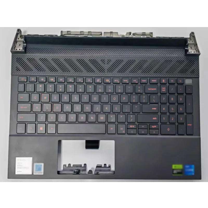 For Dell G15 5530 5535 5531 C case with backlit keyboard US black 025CCM