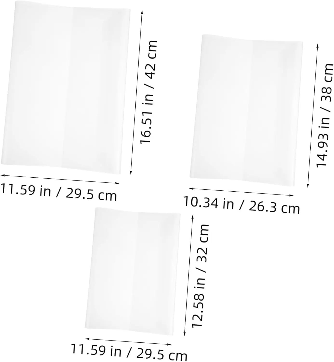 Transparente Buchumschläge, passend für A4/16K/22K, Lehrbuch, Taschenbuchhülle, Schutz, wasserdicht, PP, transparent, selbstklebender Verschluss