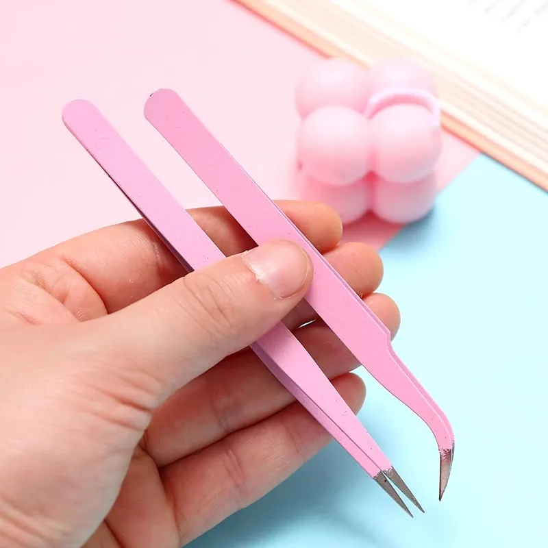 Stainless Steel Tweezer Macaroon Color Clip For Diy Decroative Journal Diary Scrapbook Sticker Tool Back To School Student Suppl