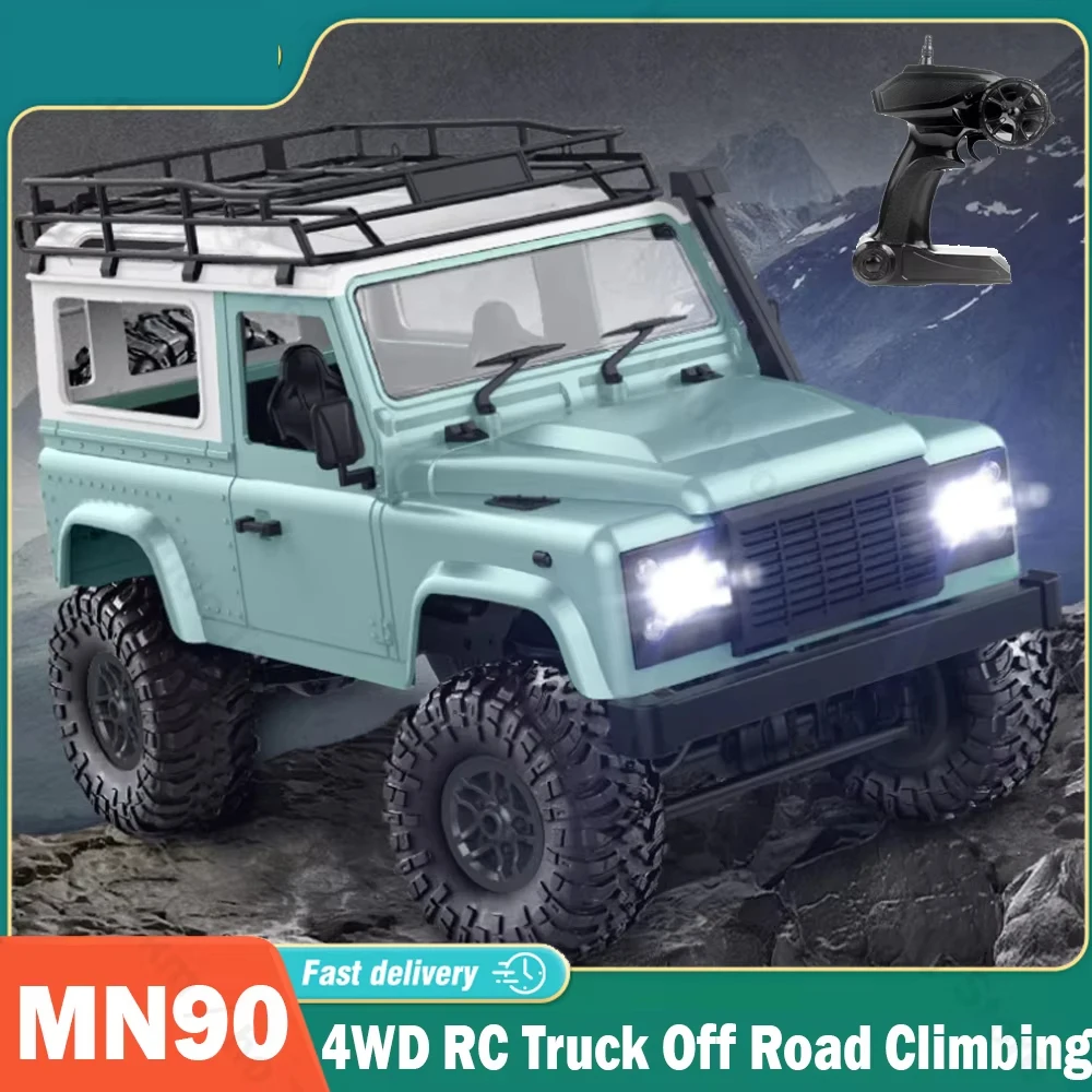 

Полноприводный Радиоуправляемый грузовик MN90 1/20 4WD, внедорожник для скалолазания, Искусственный металлический автомобиль с дистанционным управлением, вездеходные гонки, игрушки для мальчиков 2,4G