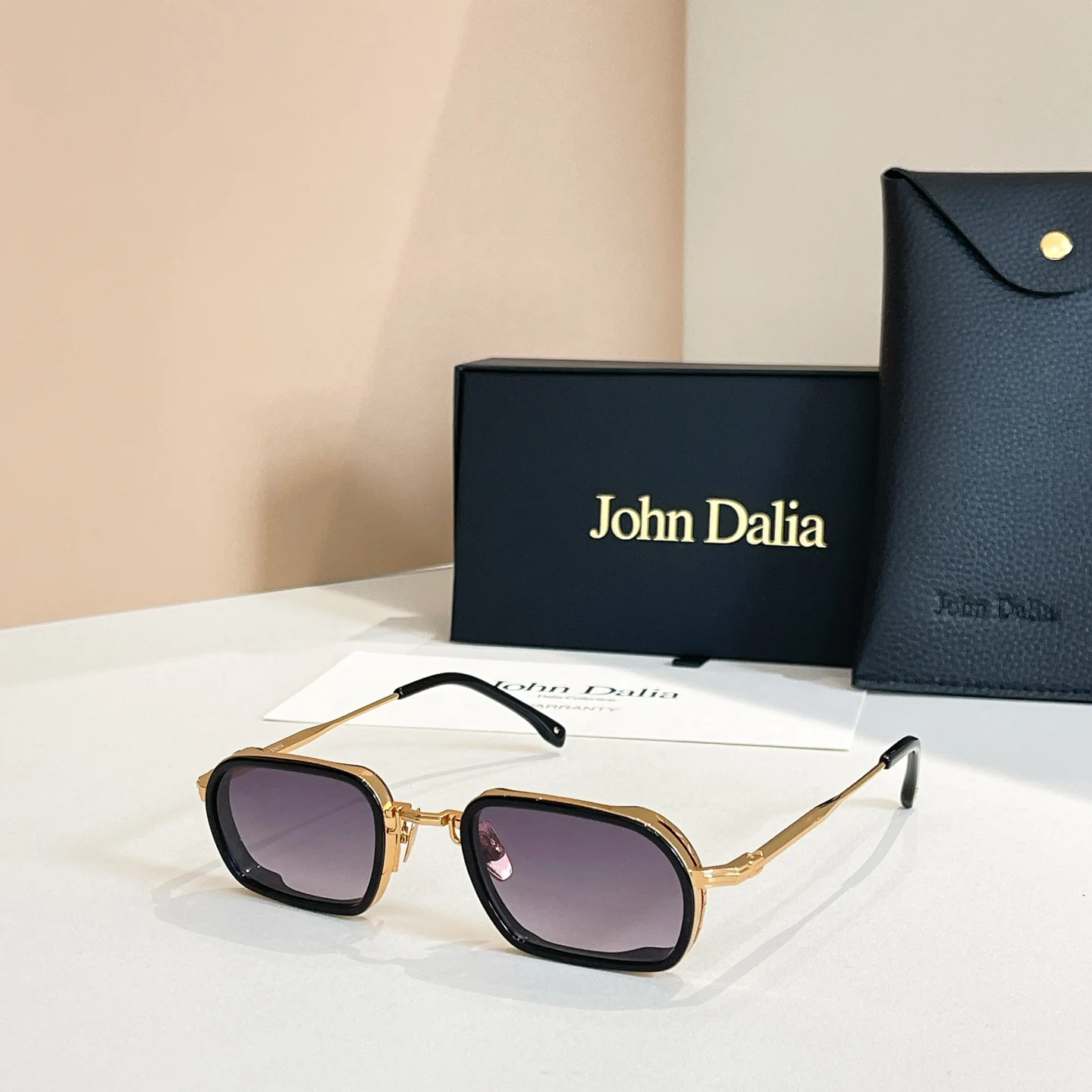 Origineel voor JOHN DALIA JD Martin klassieke modieuze merkzonnebril Premium luxe design Vrije tijd Klassiek Vintage Met doos